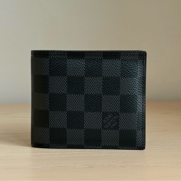 NWT - Louis Vuitton Amerigo Wallet - Damier Graphite - Picture 2 of 10